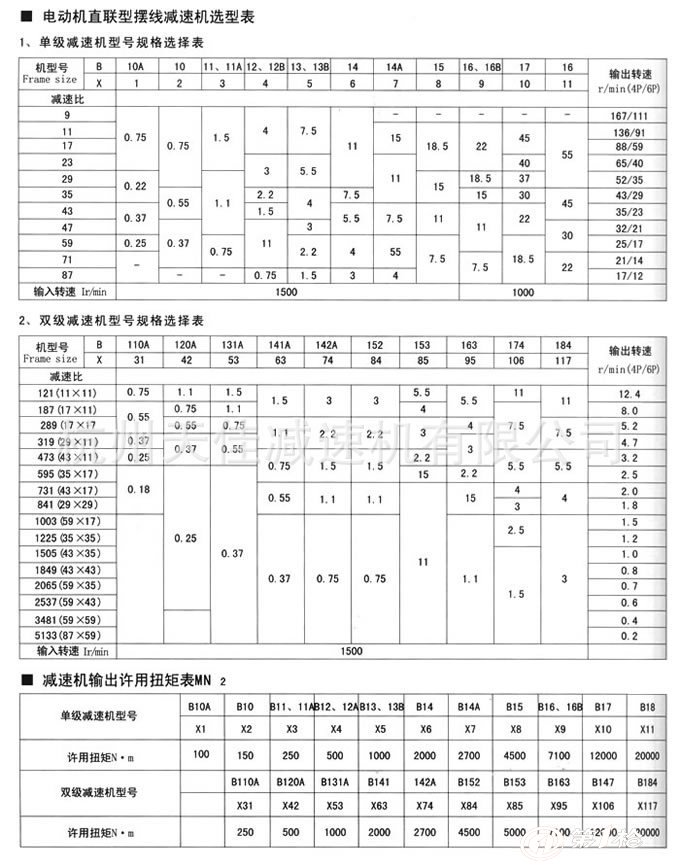 摆线针轮减速机 bwd xwd 卧式减速器