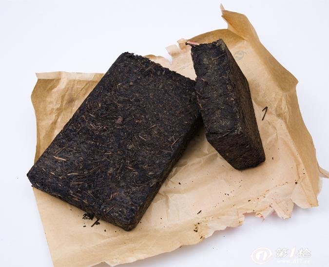 湖南安化黑茶/白沙溪黑茶/天茯茶1kg/金花茯砖茶